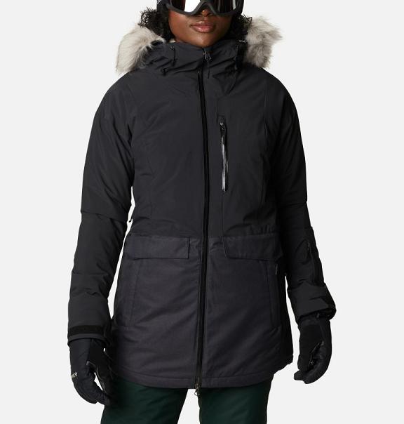 Columbia Mount Bindo Ski Jacket Black For Women's NZ70813 New Zealand